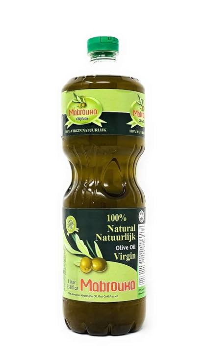Mabrouka Moroccan Virgin Olive Oil, (34 Fl Oz / 1 Liter)