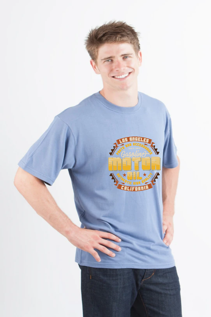 Motor oil Men's Bamboo Viscose/Organic Cotton Short Sleeve Graphic T-Shirt