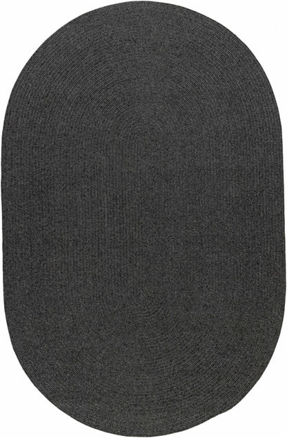 Black Braided Faux Jute Outdoor Rug