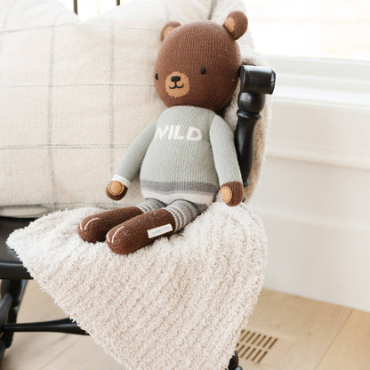 Ribbed Bamboni® Receiving Blanket 30x40 Inch Microfiber