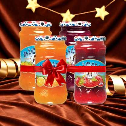 Aicha Jam (Pack of 6) - Moroccan Jam for Breakfast, Baking, and Desserts