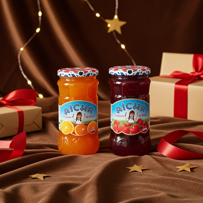 Aicha Jam (Pack of 6) - Moroccan Jam for Breakfast, Baking, and Desserts