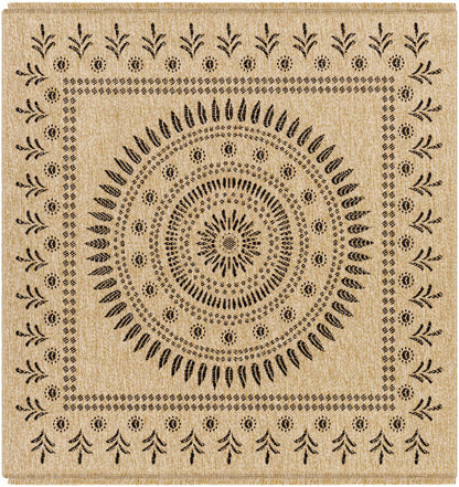 Beata Round Faux Jute Outdoor Rug - Clearance