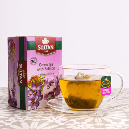 Sultan Green Tea with Saffron - 20 Tea Bags