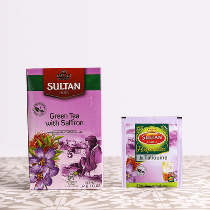 Sultan Green Tea with Saffron - 20 Tea Bags