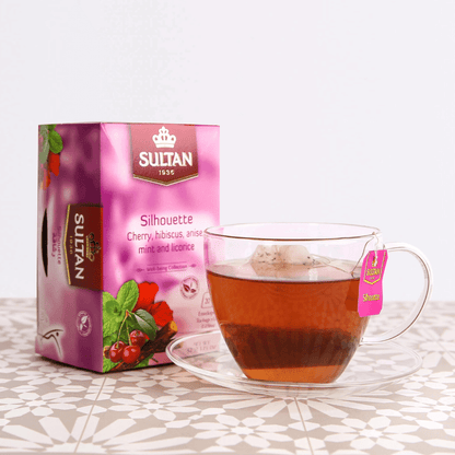Sultan Silhouette Cherry, Hibiscus, Anise, Mint and Licorice Tea - 20 Tea Bags