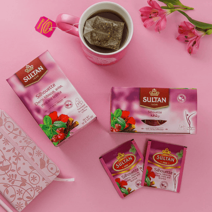 Sultan Silhouette Cherry, Hibiscus, Anise, Mint and Licorice Tea - 20 Tea Bags