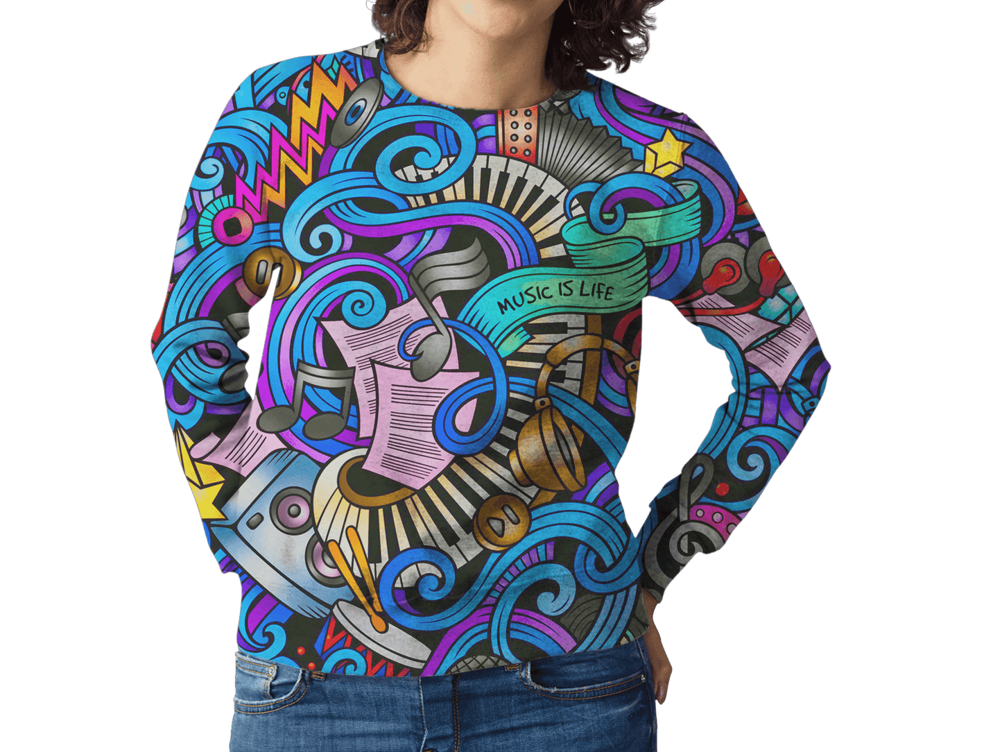 MUSIC IS LIFE unisex PREMIUM SWEATSHIRT