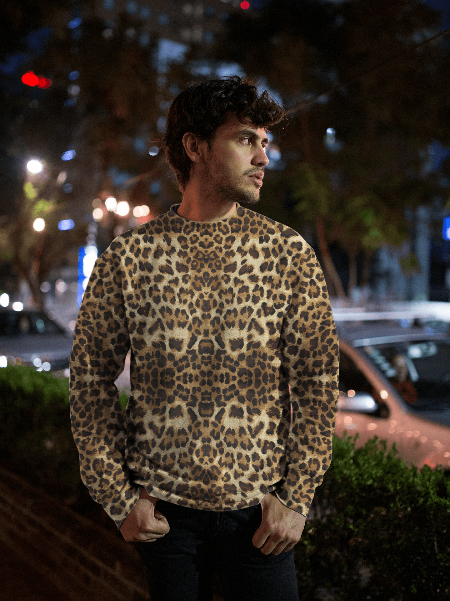 LEOPARD unisex PREMIUM SWEATSHIRT