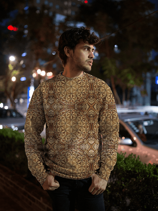 GOLD FLOWER OF LIFE unisex PREMIUM SWEATSHIRT