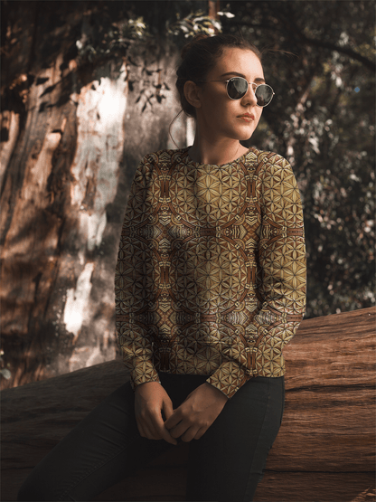 GOLD FLOWER OF LIFE unisex PREMIUM SWEATSHIRT